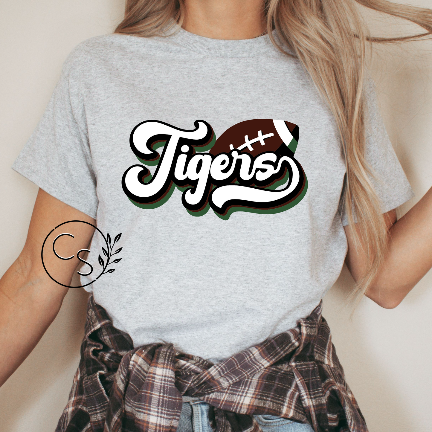 Retro Tigers Football Tee