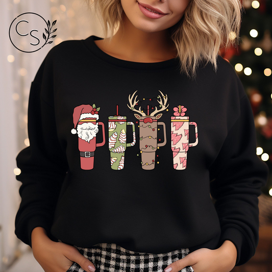 Christmas Cup Obsession Crew (4 color options)