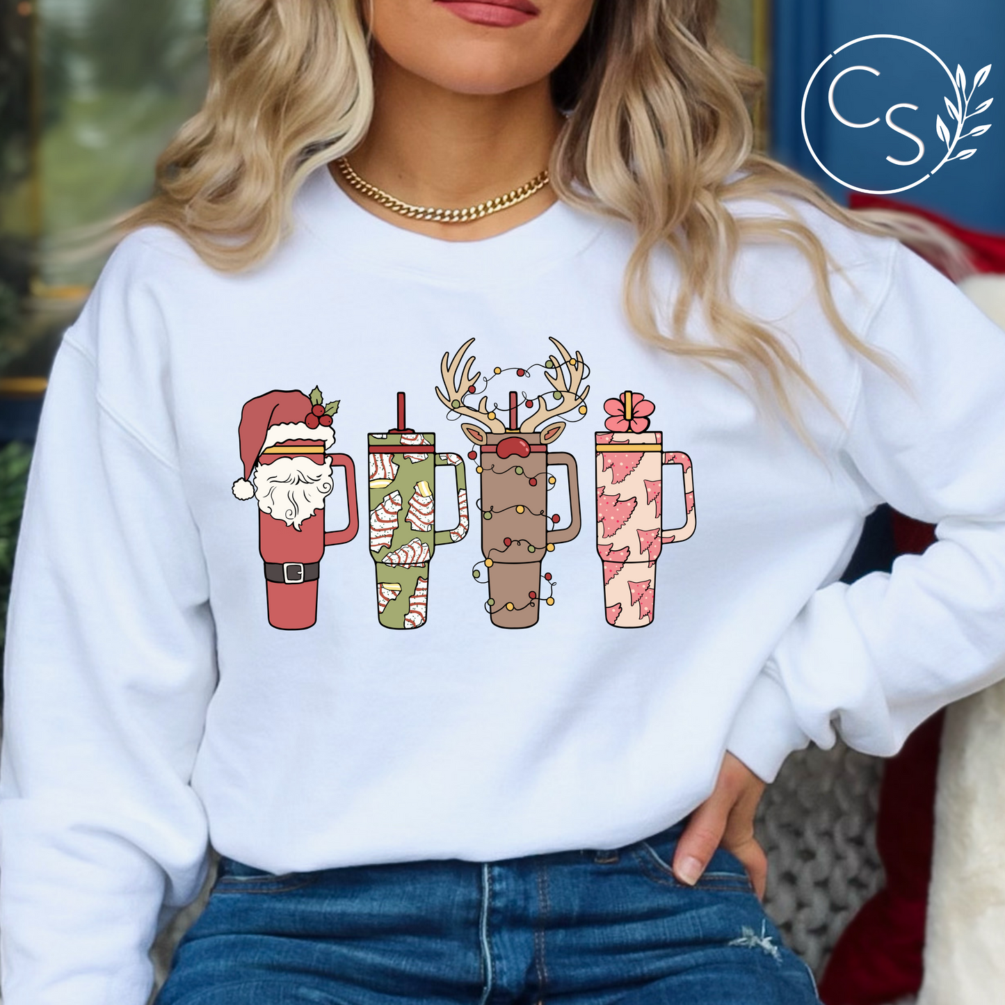 Christmas Cup Obsession Crew (4 color options)