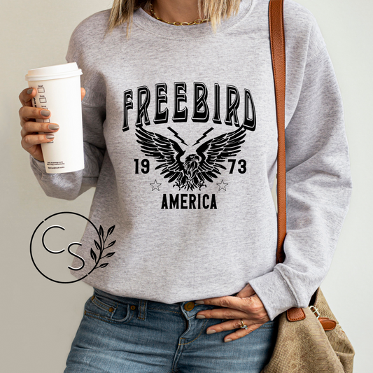 Freebird Crew (black graphic with 2 crew color options)