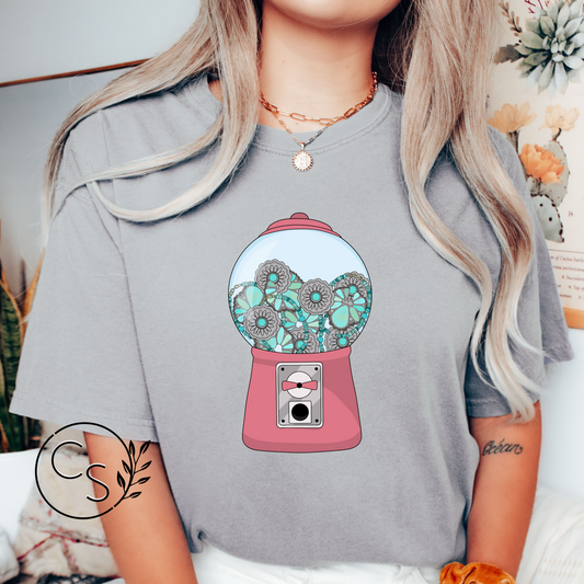 Turquoise Gumball Machine Tee