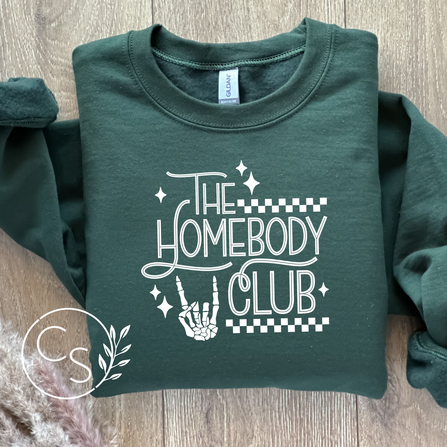 The Homebody Club Crew (white graphic)