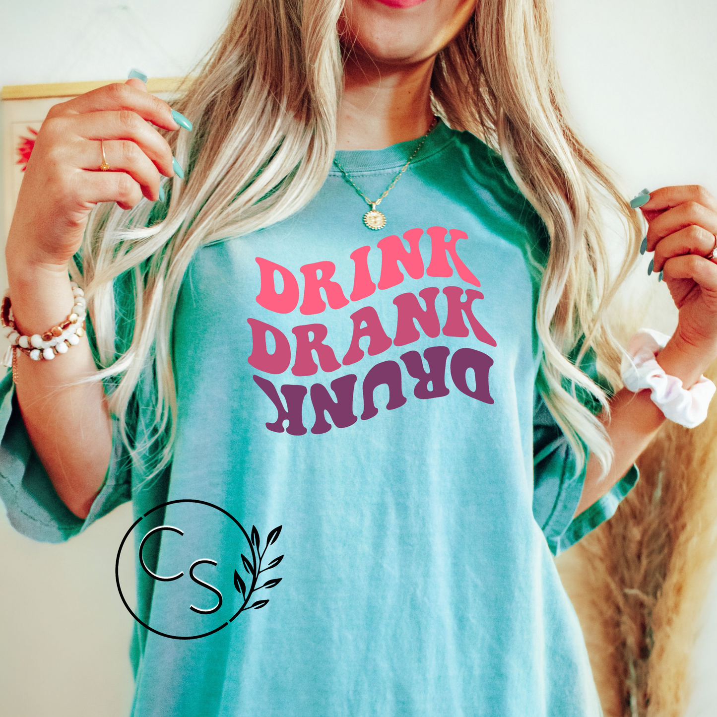 Drink Drank Drunk Tee (3 color options)