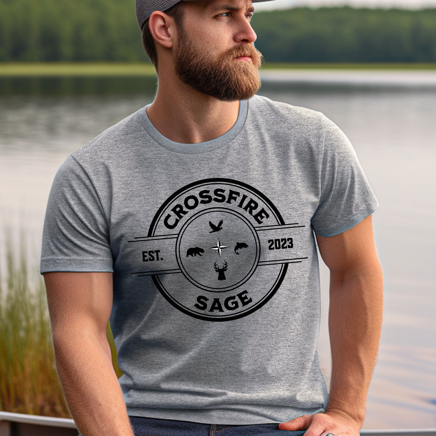 Crossfire Sage Compass Logo Tee (3 color options)