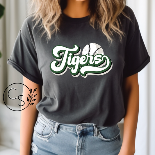 Retro Tigers Baseball Tee