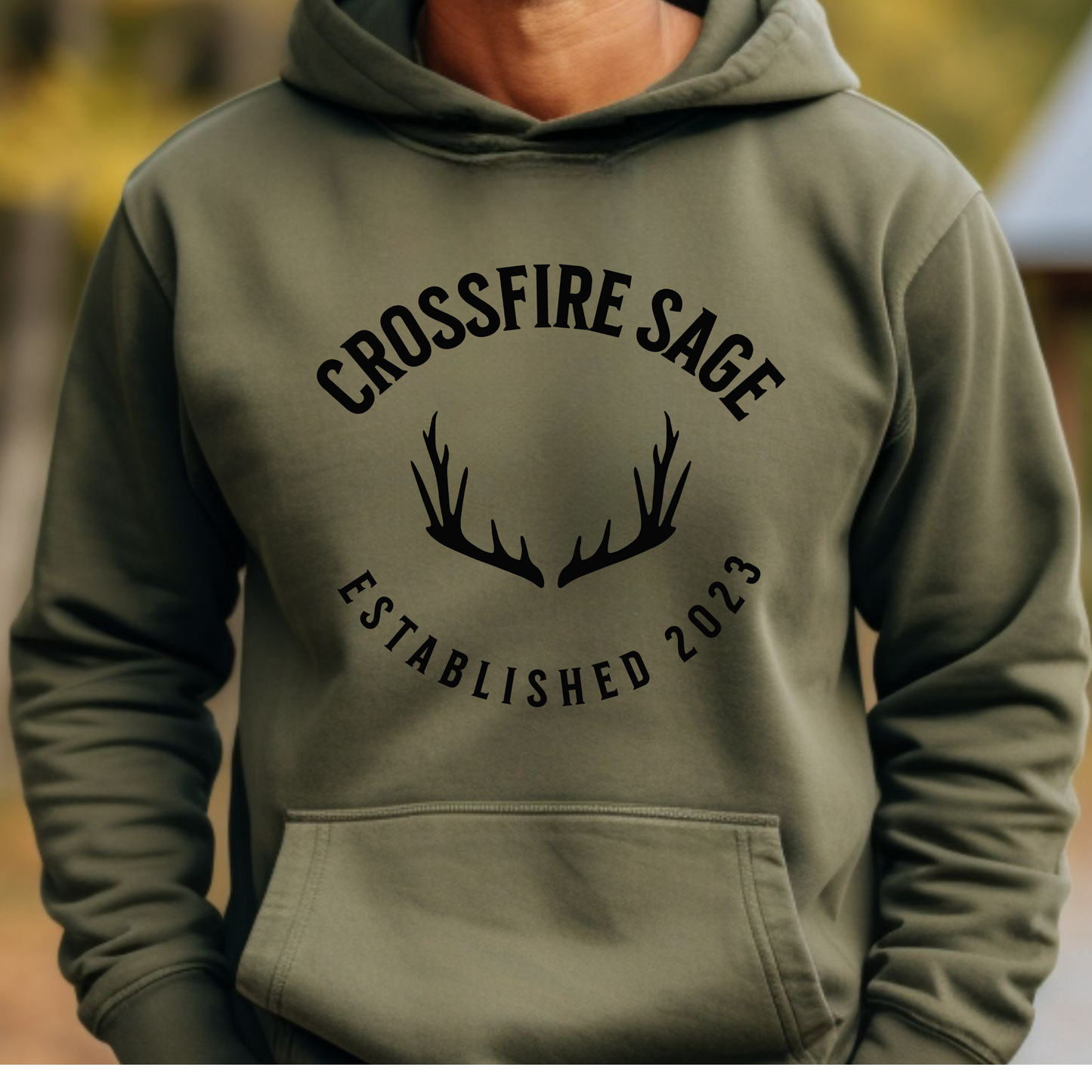 Crossfire Sage Antler Logo Sweatshirt (3 color options)