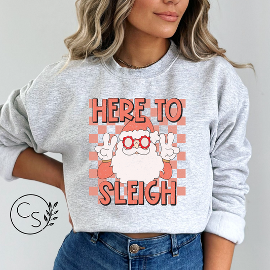 Here to Sleigh Crew (2 color options)