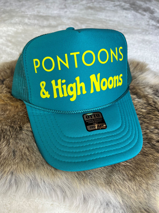 Pontoons and High Noons Trucker Hat