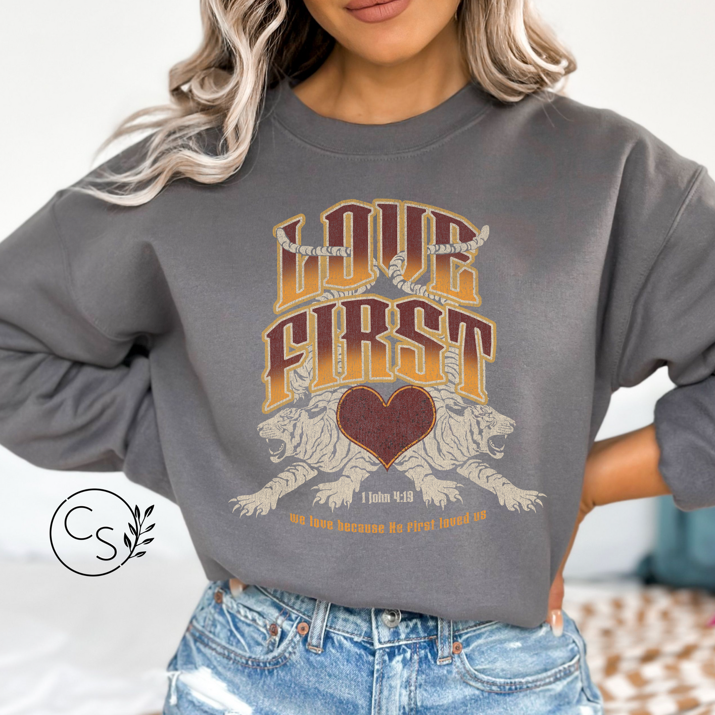 Love First Light Tigers Crew (4 color options)