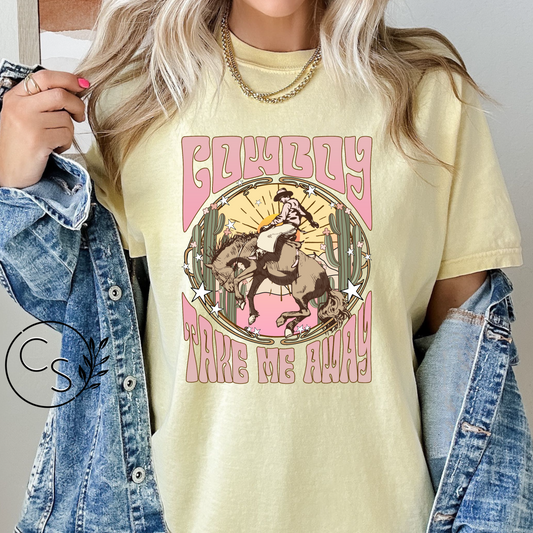 Cowboy Take Me Away Tee (2 color options)