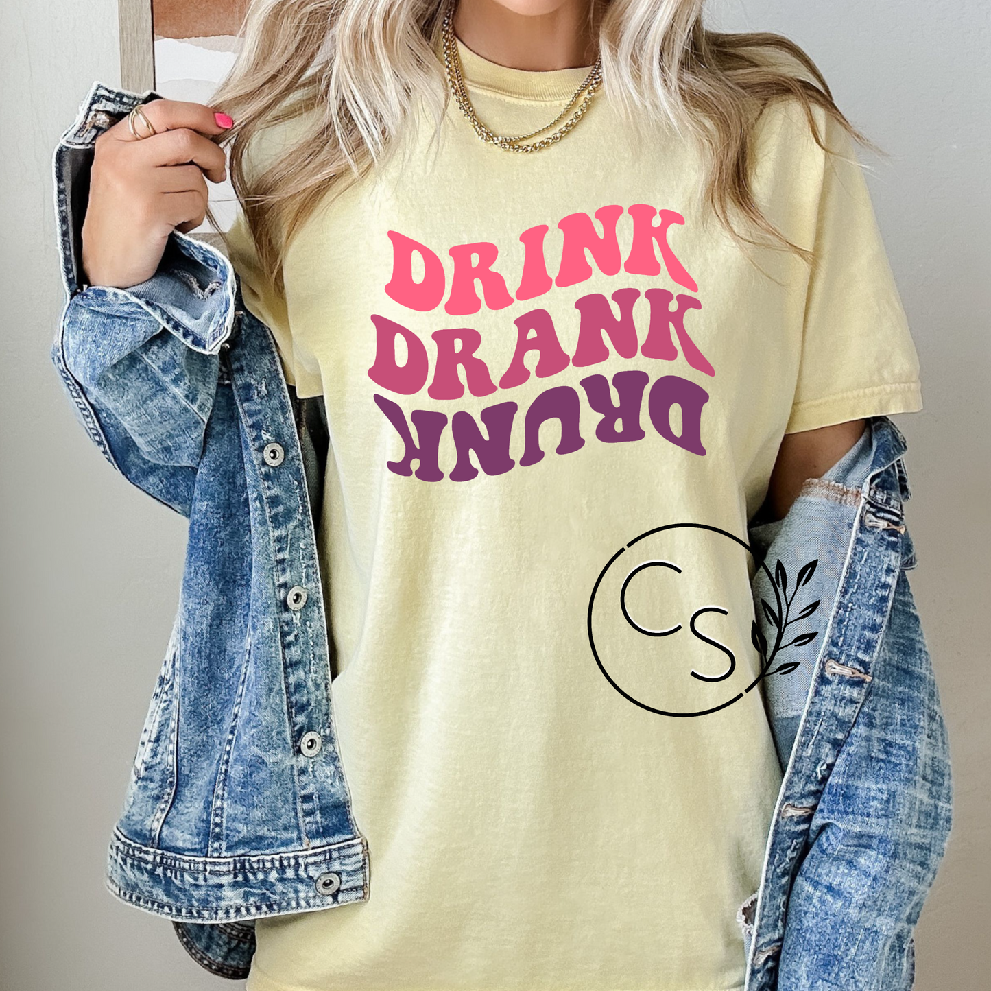 Drink Drank Drunk Tee (3 color options)