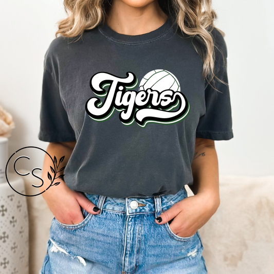 Retro Tigers Volleyball Tee