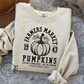 Farmers Market Pumpkins Crew (black graphic and 2 sweatshirt color options)