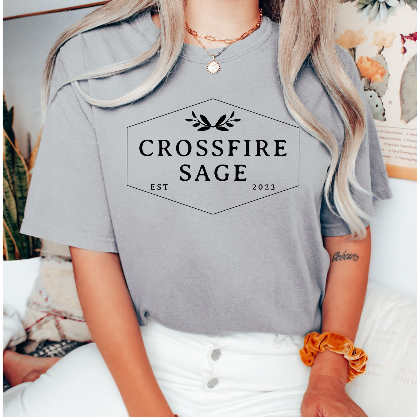 Crossfire Sage Logo Tee (2 color options)