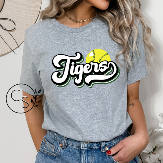 Retro Tigers Softball Tee