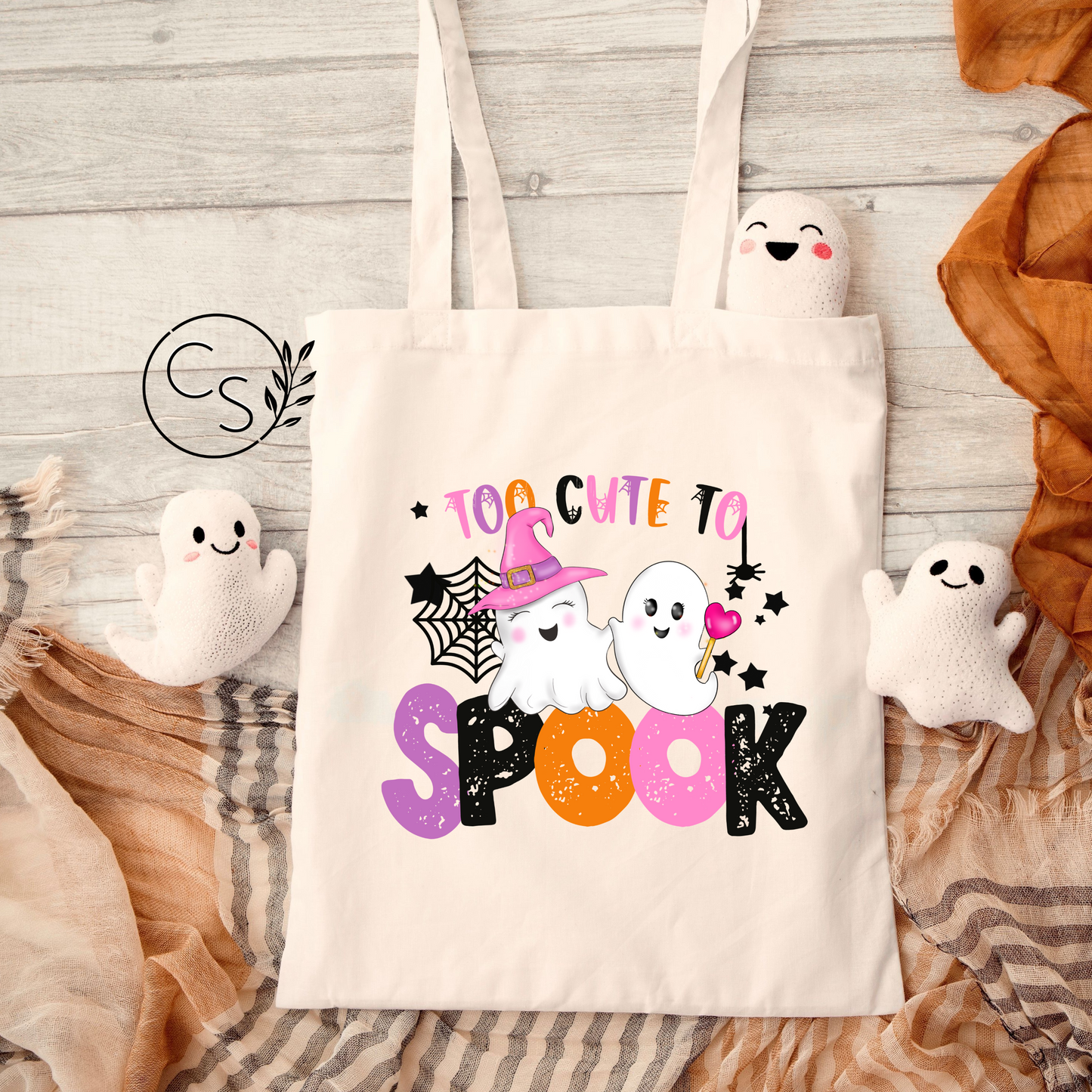 Too Cute to Spook Tote Bag - Natural