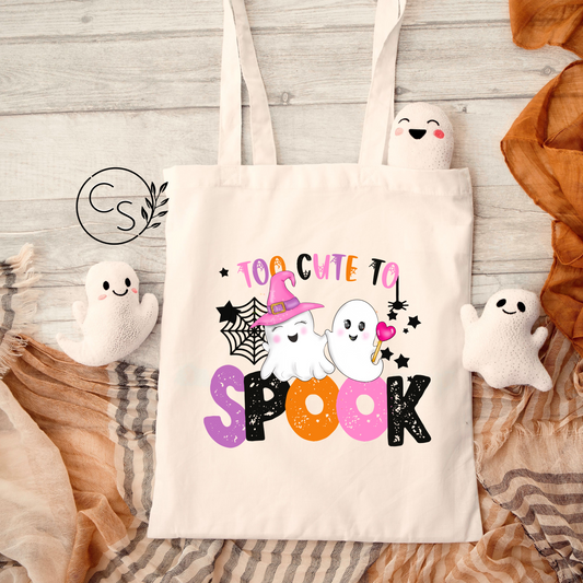 Too Cute to Spook Tote Bag - Natural