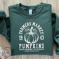 Farmers Market Pumpkins Crew (white graphic and 2 sweatshirt color options)