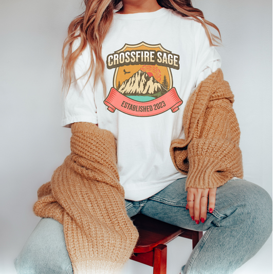 Crossfire Sage Mountain Logo Tee (2 color options)