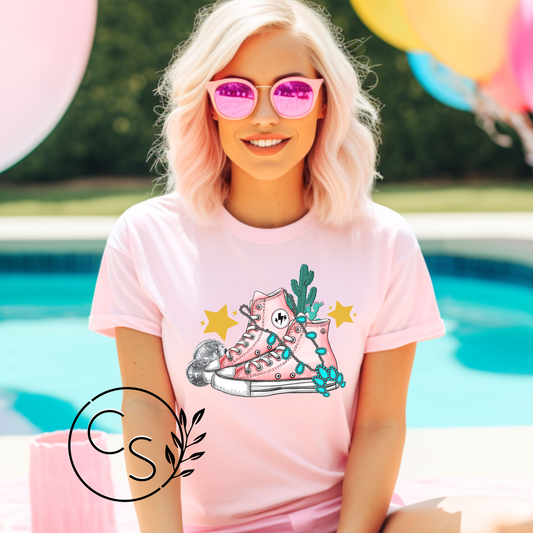 Pink Converse Tee