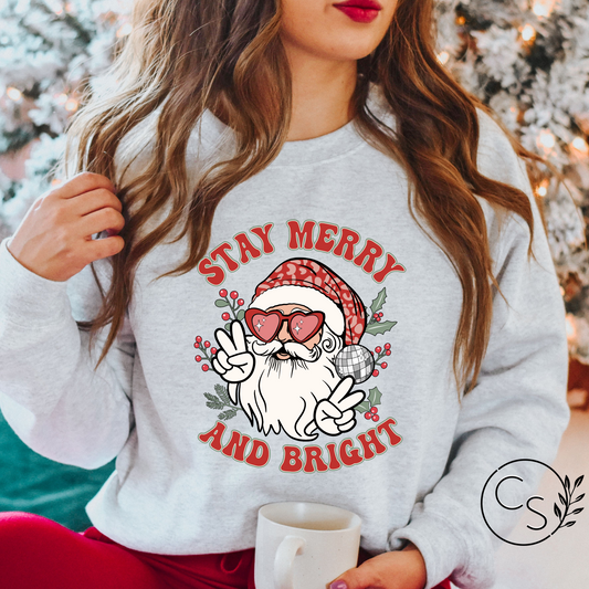 Stay Merry and Bright Crew (3 color options)