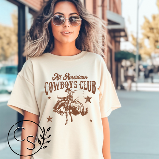 All American Cowboys Club Tee