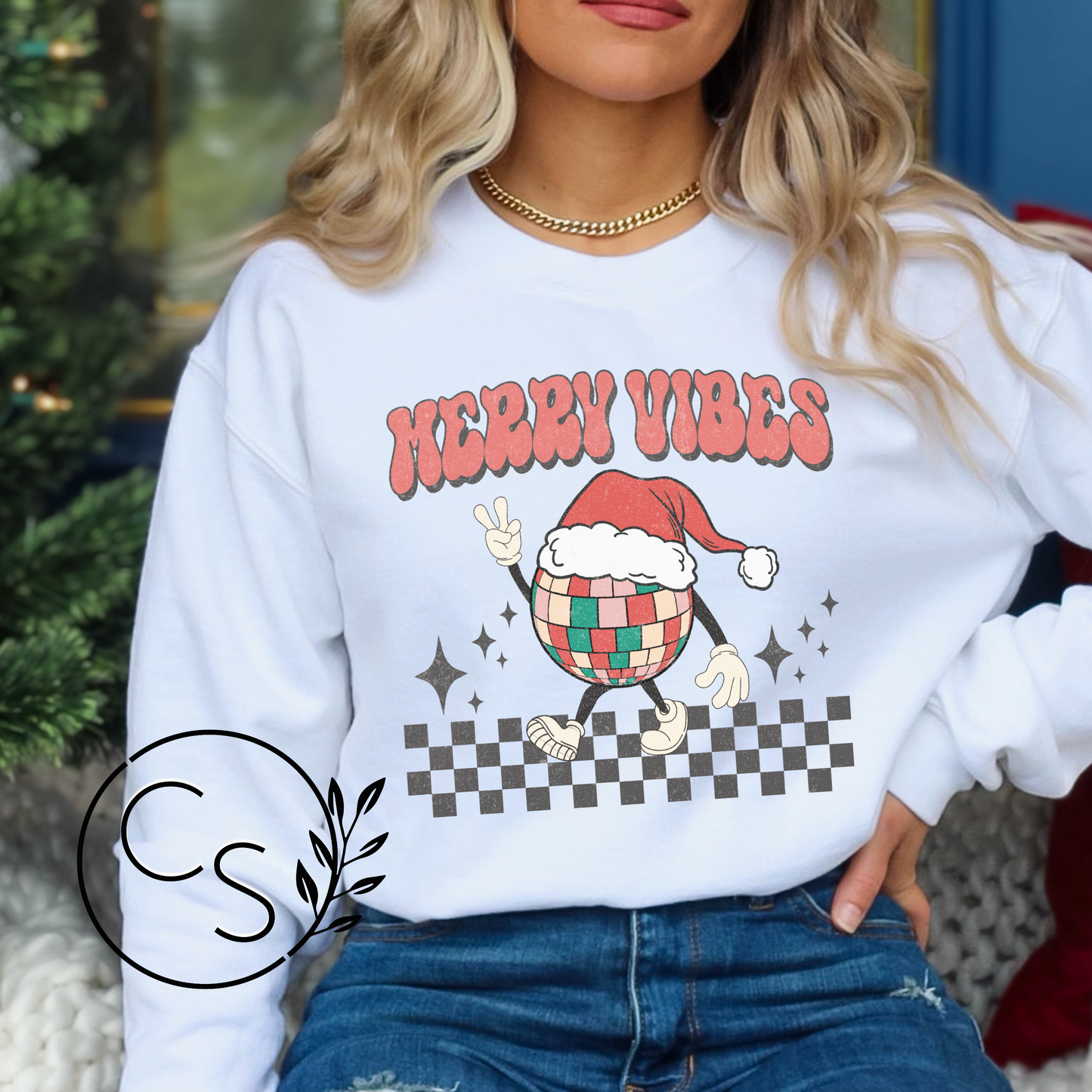 Merry Vibes Disco Crew (4 color options)