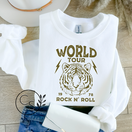 World Tour- Rock N' Roll Crew (olive graphic)