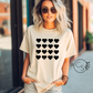 Black Heart Grid Tee (6 color options)