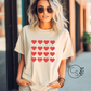 Red Heart Grid Tee (4 color options)