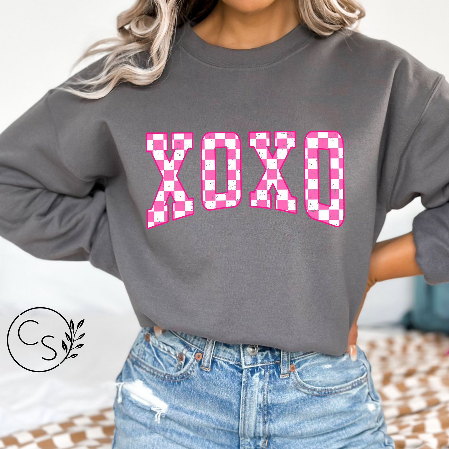 Pink XOXO Crew (3 color options)