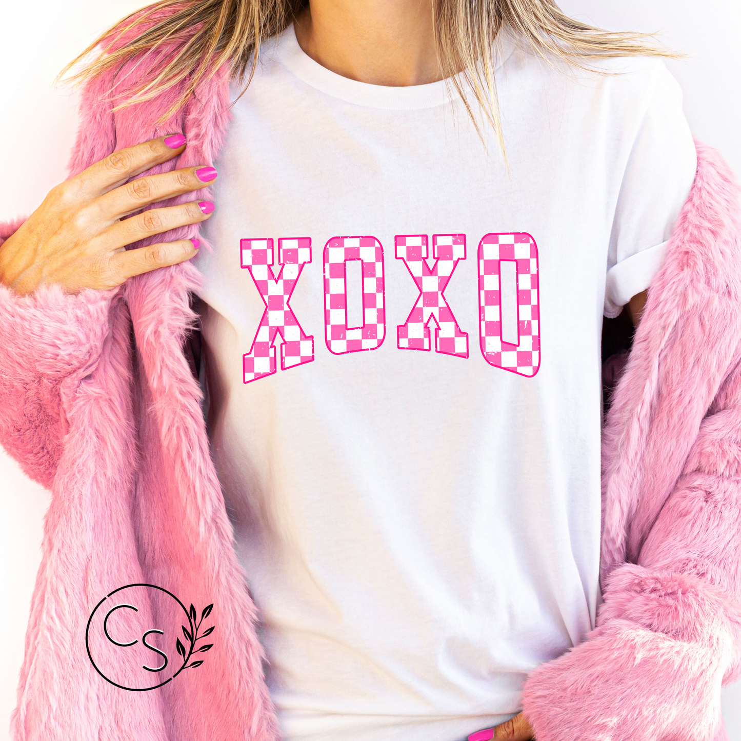 Pink XOXO Tee (3 color options)