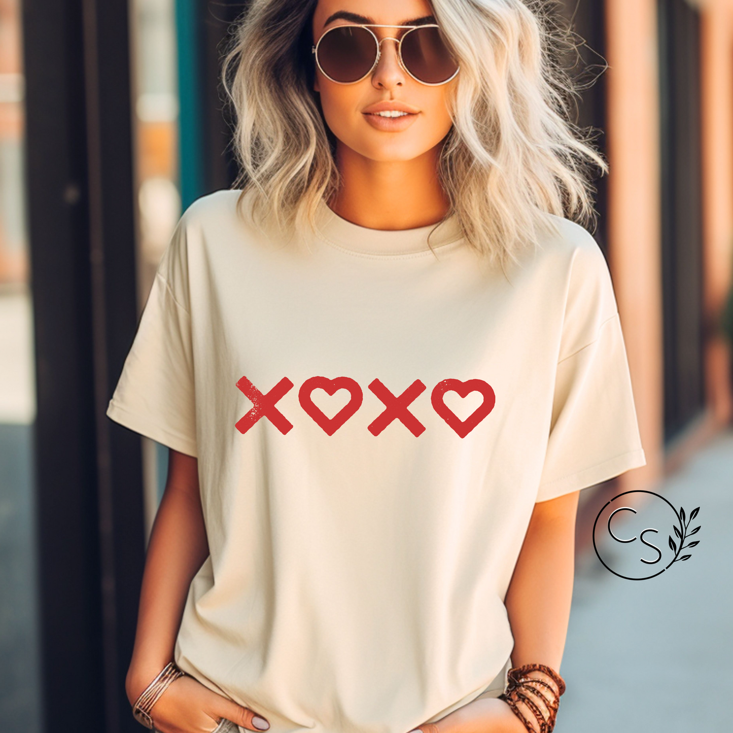 Red XOXO Tee (3 color options)